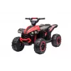 LEAN CARS elektrinis keturratis HL568 raudonas 6V baterija vaikams ATV su LED šviesomis ir muzika