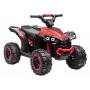 LEAN CARS elektrinis keturratis HL568 raudonas 6V baterija vaikams ATV su LED šviesomis ir muzika