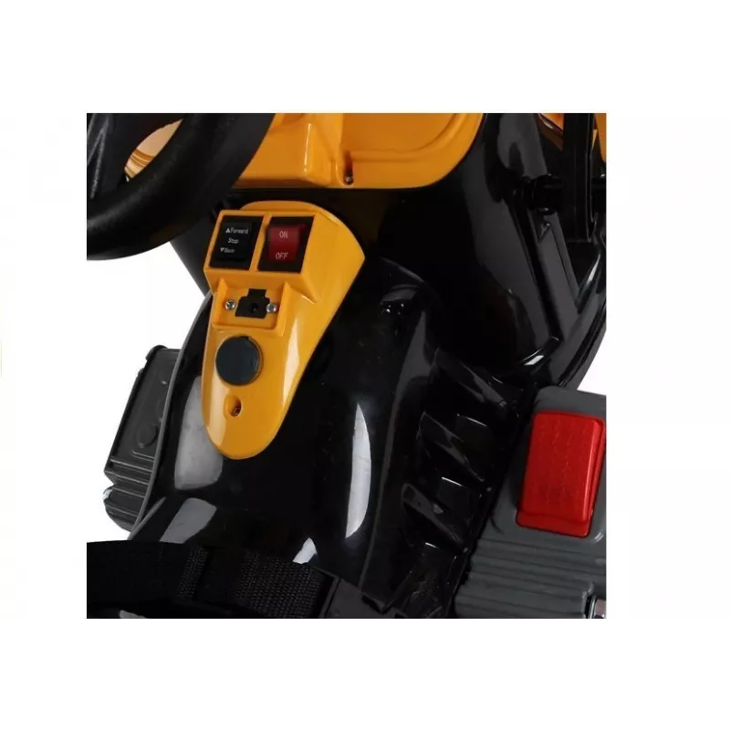 LEAN CARS Electric Ride On Tractor with Bucket Excavator Orange