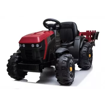 LEAN CARS Electric Ride On Tractor with Trailer BDM0925 Red