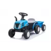LEAN CARS elektrinis traktorius su priekaba A009 mėlynas - 12V važiuojamas, 2x35W, nuotolinis valdymas