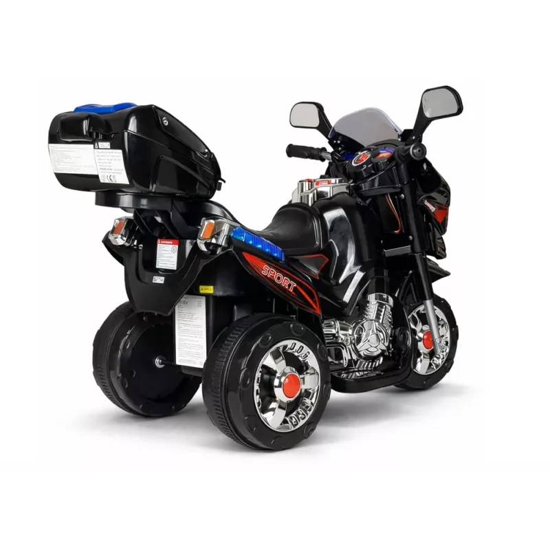 LEAN CARS HC8051 Juodas elektrinis motociklas važinėjimui