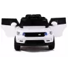 LEAN CARS HL1638 elektrinis važinėjamas automobilis vaikams - baltas, 12V akumuliatorinis, tėvų nuotolinio valdymo pultas, MP3, LED žibintai, EVA ratai