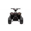 LEAN CARS HL568 baltas vaikiškas elektrinis keturratis motociklas – 12V 2x35W, EVA ratai, LED žibintai, MP3/USB/AUX (Modelis 13558)