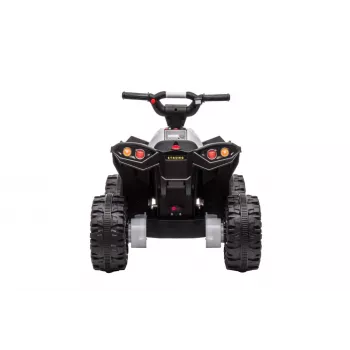 LEAN CARS HL568 baltas vaikiškas elektrinis keturratis motociklas – 12V 2x35W, EVA ratai, LED žibintai, MP3/USB/AUX (Modelis 13558)