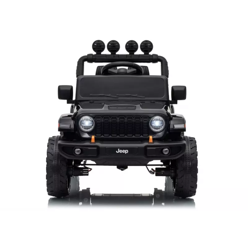LEAN CARS Jeep Rubicon DK-JWR558 24V vaikiškas automobilis su akumuliatoriumi, juodas