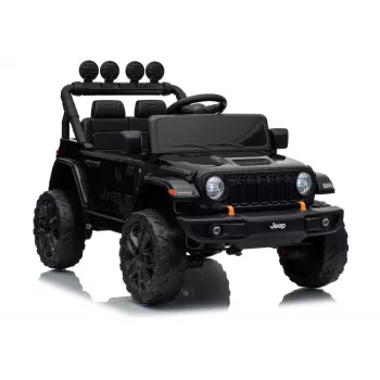 LEAN CARS Jeep Rubicon DK-JWR558 24V vaikiškas automobilis su akumuliatoriumi, juodas