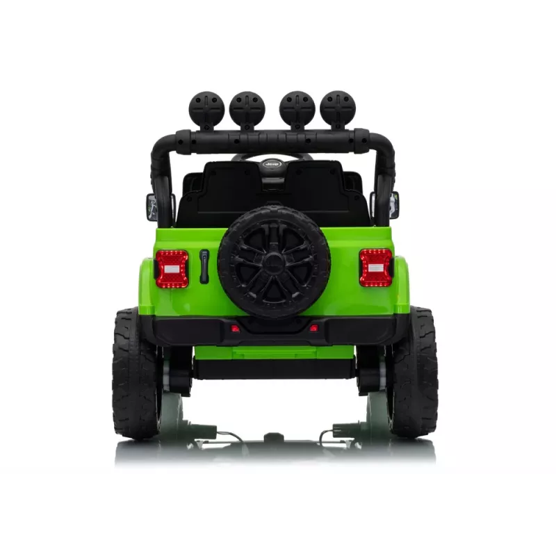 LEAN CARS Jeep Rubicon DK-JWR558 24V žalias akumuliatorinis važiuoklis