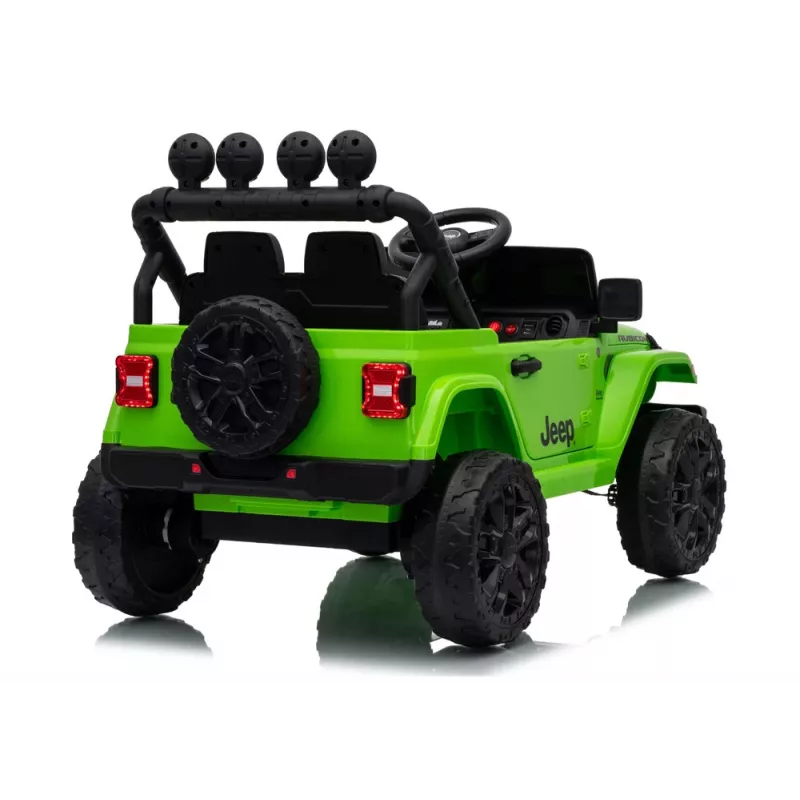 LEAN CARS Jeep Rubicon DK-JWR558 24V žalias akumuliatorinis važiuoklis