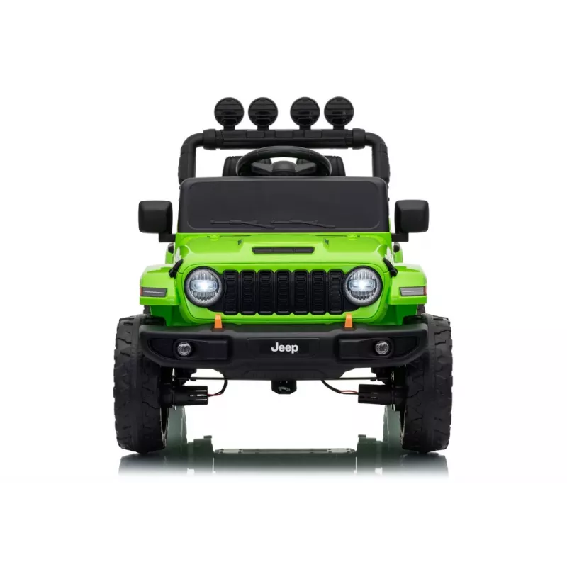LEAN CARS Jeep Rubicon DK-JWR558 24V žalias akumuliatorinis važiuoklis