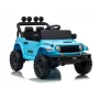 LEAN CARS Jeep Rubicon DK-JWR558 24V Šviesiai mėlynas elektrinis automobilis su nuotolinio valdymo pultu tėvams