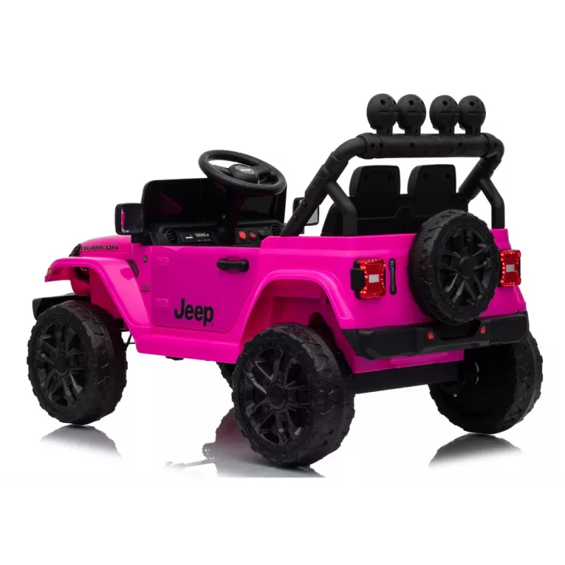 LEAN CARS Jeep Rubicon DK-JWR558 24V Pink Battery-Powered Ride-On Vehicle
