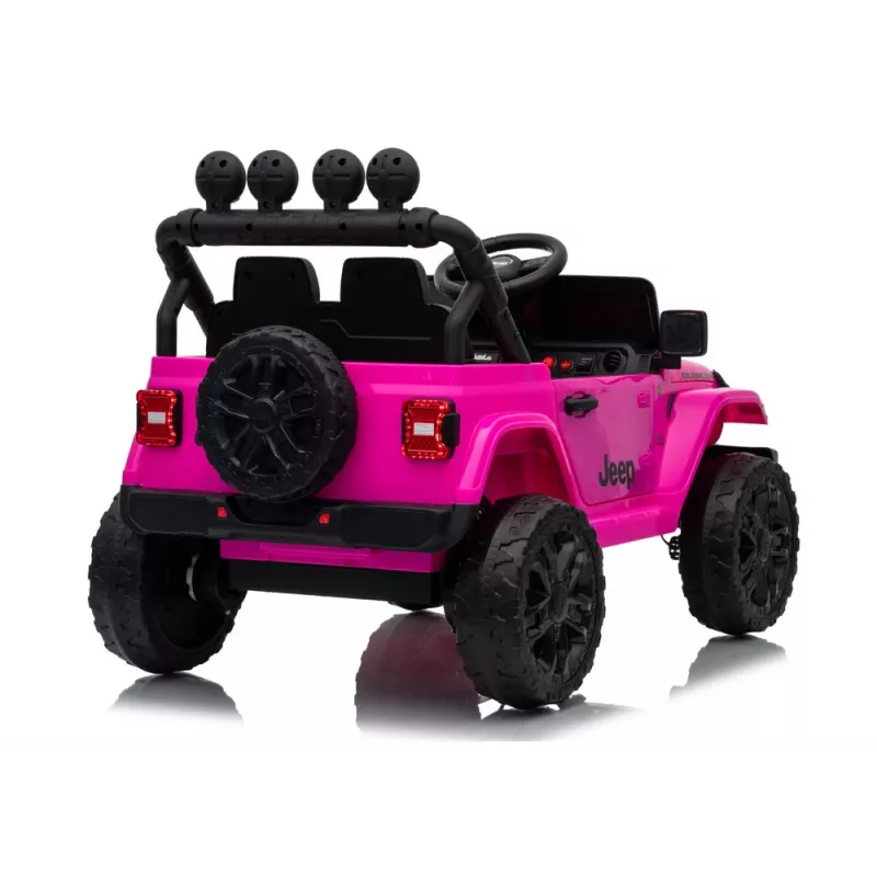 LEAN CARS Jeep Rubicon DK-JWR558 24V Pink Battery-Powered Ride-On Vehicle