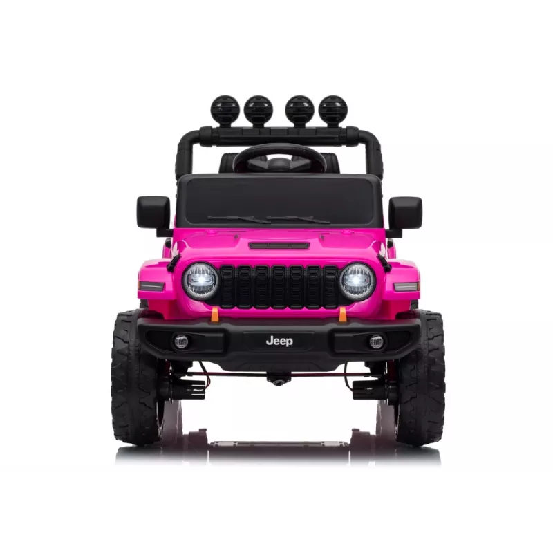 LEAN CARS Jeep Rubicon DK-JWR558 24V Pink Battery-Powered Ride-On Vehicle
