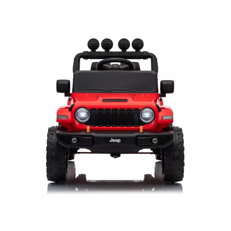 LEAN CARS Jeep Rubicon DK-JWR558 24V raudonas akumuliatorinis automobilis