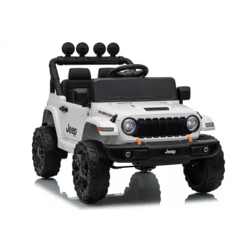 LEAN CARS Jeep Rubicon DK-JWR558 24V baltas akumuliatorinis važinėjamas automobilis vaikams