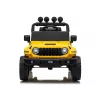 LEAN CARS Jeep Rubicon DK-JWR558 24V Geltonas Baterija varoma važinėjama transporto priemonė su nuotolinio valdymo pulteliu