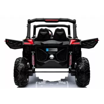 LEAN CARS Jeep XMX603 elektrinis vaikiškas automobilis - baltas su MP4