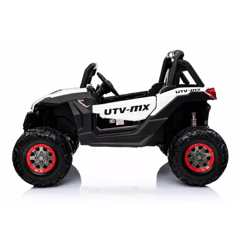 LEAN CARS Jeep XMX603 elektrinis vaikiškas automobilis - baltas su MP4