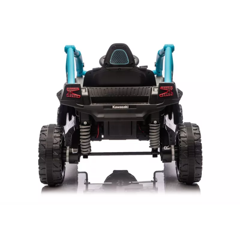 LEAN CARS Kawasaki JS330 24V 5Ah Black and Blue Battery Car