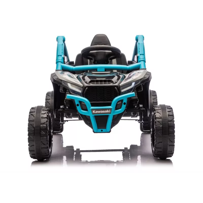 LEAN CARS Kawasaki JS330 24V 5Ah Black and Blue Battery Car