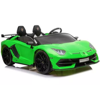 LEAN CARS Lamborghini Aventador SX2028 Elektrinis Vaikiškas Automobilis, Žalias