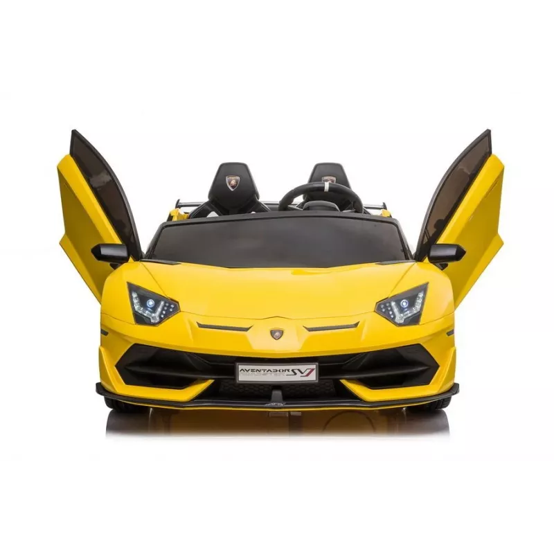 LEAN CARS Lamborghini Aventador SX2028 elektrinis važinėjamas automobilis vaikams, geltonas