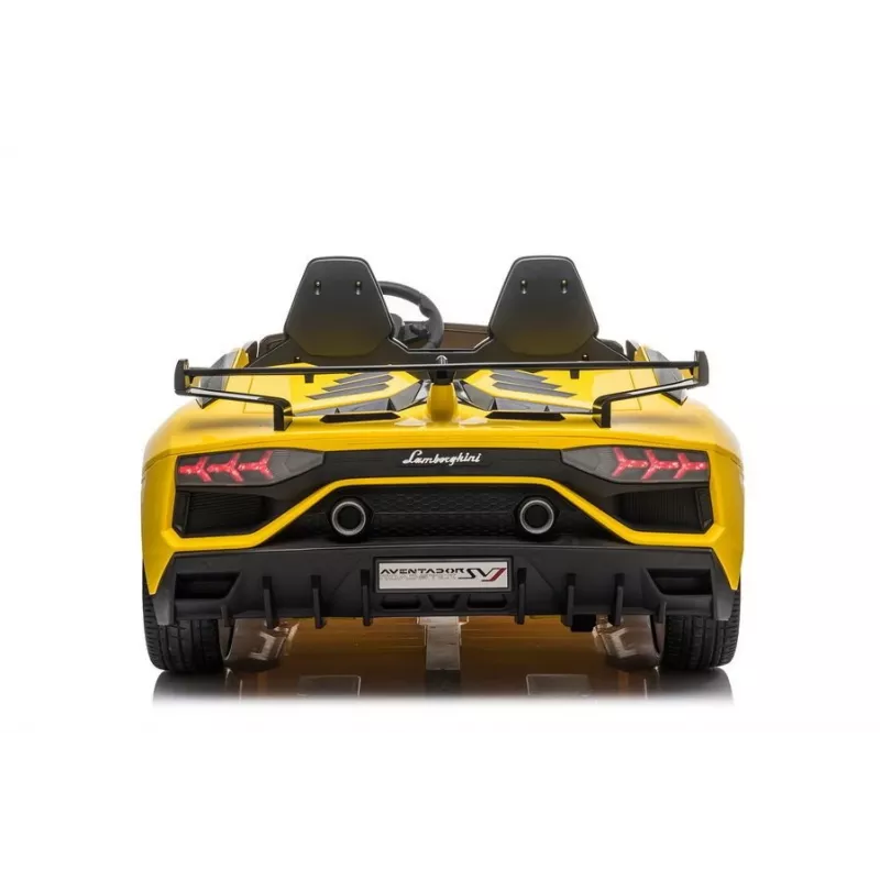 LEAN CARS Lamborghini Aventador SX2028 elektrinis važinėjamas automobilis vaikams, geltonas