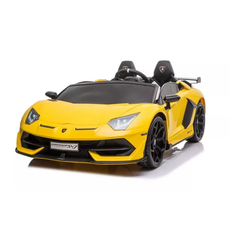 LEAN CARS Lamborghini Aventador SX2028 elektrinis važinėjamas automobilis vaikams, geltonas
