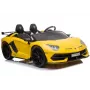 LEAN CARS Lamborghini Aventador SX2028 elektrinis važinėjamas automobilis vaikams, geltonas