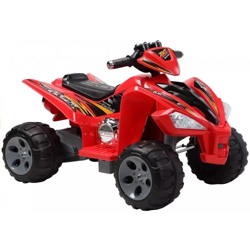 LEAN CARS Medium Quad Red - Electric Ride On Vehicle