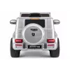 LEAN CARS Mercedes AMG G 63 sidabrinis dažytas baterijomis varomas automobilis