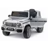 LEAN CARS Mercedes AMG G 63 sidabrinis dažytas baterijomis varomas automobilis