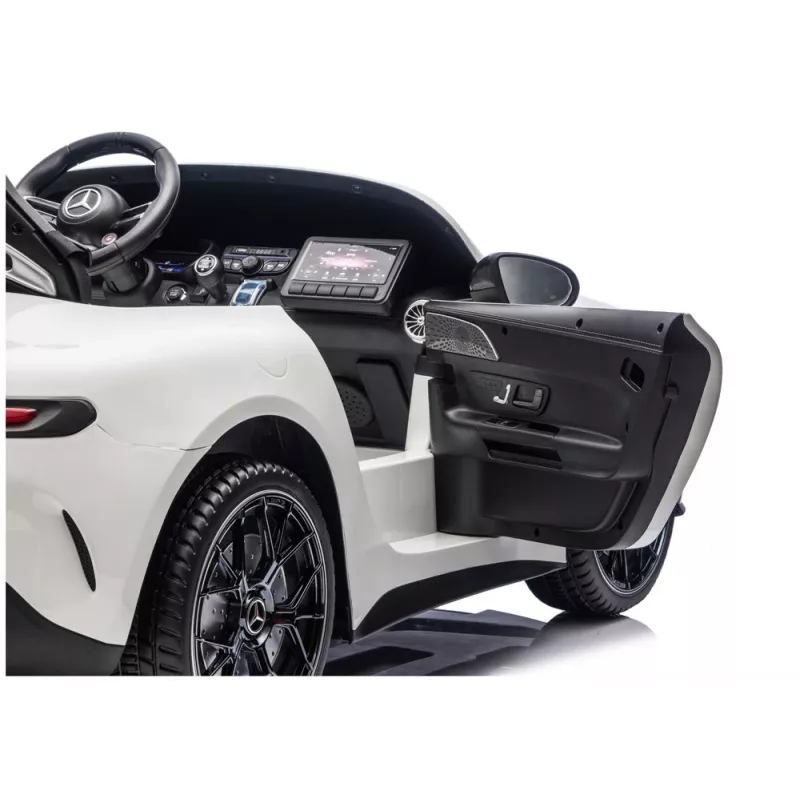 LEAN CARS Mercedes-AMG GT63 24V baltas akumuliatorinis važinėjamas automobilis