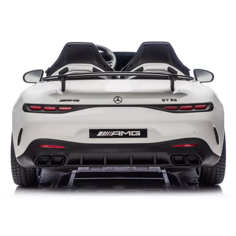 LEAN CARS Mercedes-AMG GT63 24V baltas akumuliatorinis važinėjamas automobilis