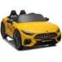 LEAN CARS Mercedes AMG SL63 baterinis automobilis, geltonai dažytas