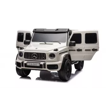 LEAN CARS Mercedes G63 XXL 24V akumuliatorinis automobilis Baltas