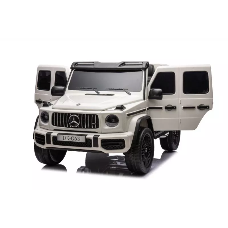 LEAN CARS Mercedes G63 XXL 24V akumuliatorinis automobilis Baltas