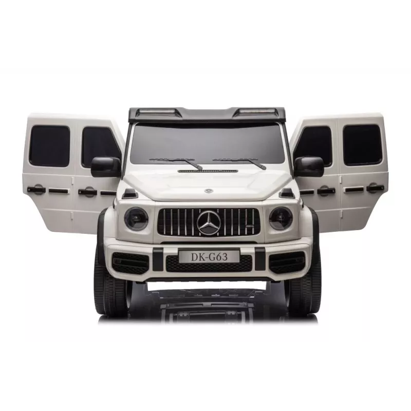 LEAN CARS Mercedes G63 XXL 24V akumuliatorinis automobilis Baltas