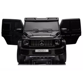 LEAN CARS Mercedes G63 XXL MP4 24V 4x4 juodas vaikiškas automobilis su nuotolinio valdymo pultu