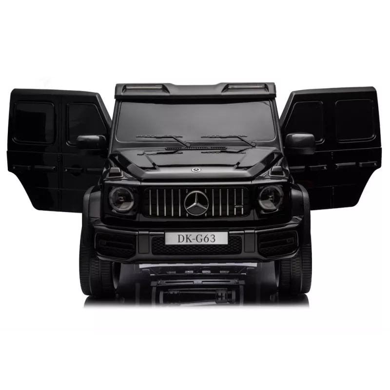 LEAN CARS Mercedes G63 XXL MP4 24V 4x4 juodas vaikiškas automobilis su nuotolinio valdymo pultu