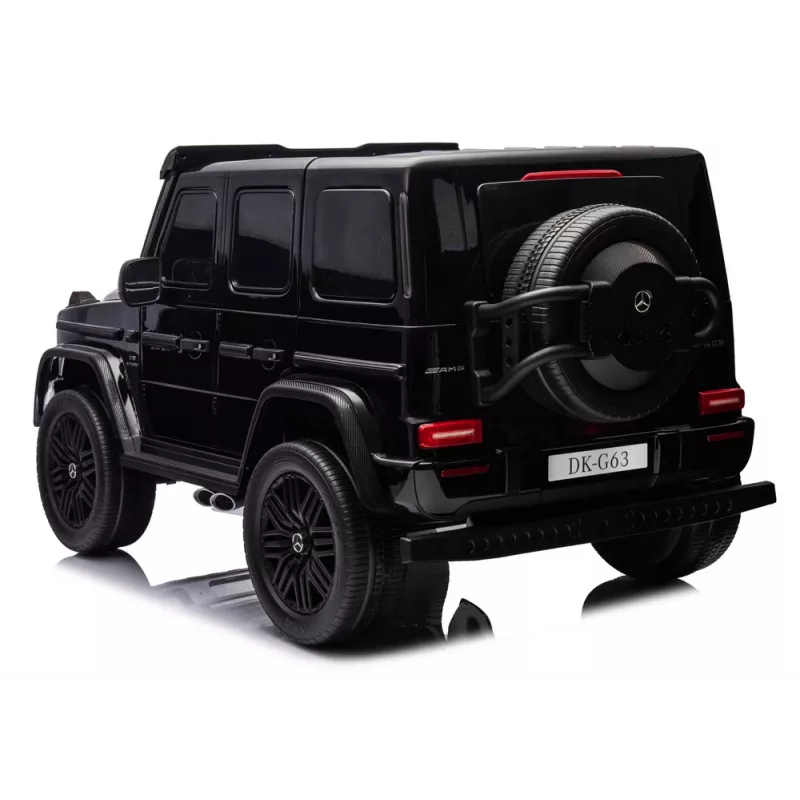 LEAN CARS Mercedes G63 XXL MP4 24V 4x4 juodas vaikiškas automobilis su nuotolinio valdymo pultu