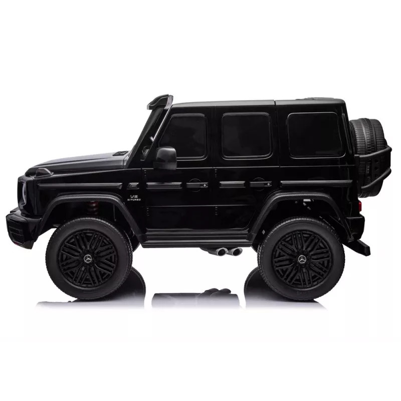 LEAN CARS Mercedes G63 XXL MP4 24V 4x4 juodas vaikiškas automobilis su nuotolinio valdymo pultu