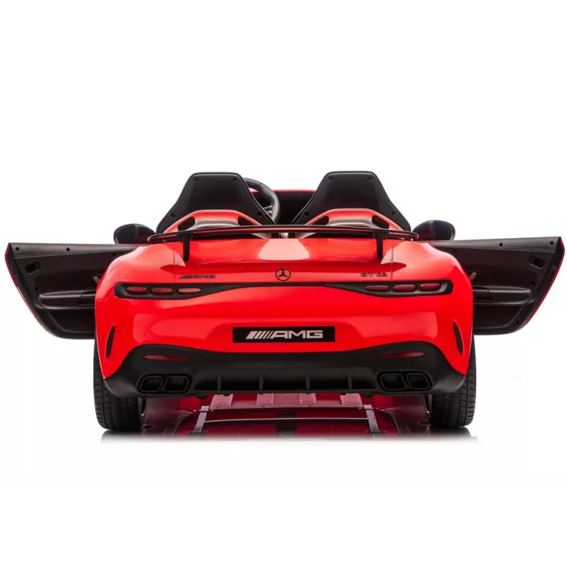 LEAN CARS Mercedes GT63 AMG DK-GT63 24V LCD Battery-Operated Car, Red