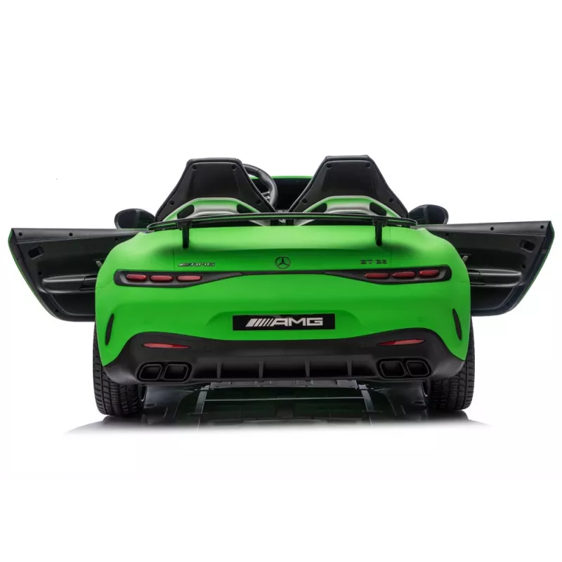 LEAN CARS Mercedes GT63 AMG DKGT63 24V Quiet Engine Matte Green Battery Car