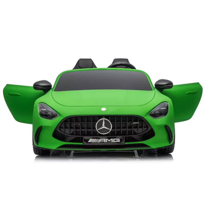 LEAN CARS Mercedes GT63 AMG DKGT63 24V Quiet Engine Matte Green Battery Car
