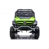 LEAN CARS Mercedes Unimog 12V elektrinis važinėjamas automobilis, žalias
