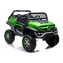 LEAN CARS Mercedes Unimog 12V elektrinis važinėjamas automobilis, žalias