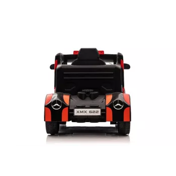 LEAN CARS Mercedes XMX622 Red Ride-On Truck su LED lemputėmis