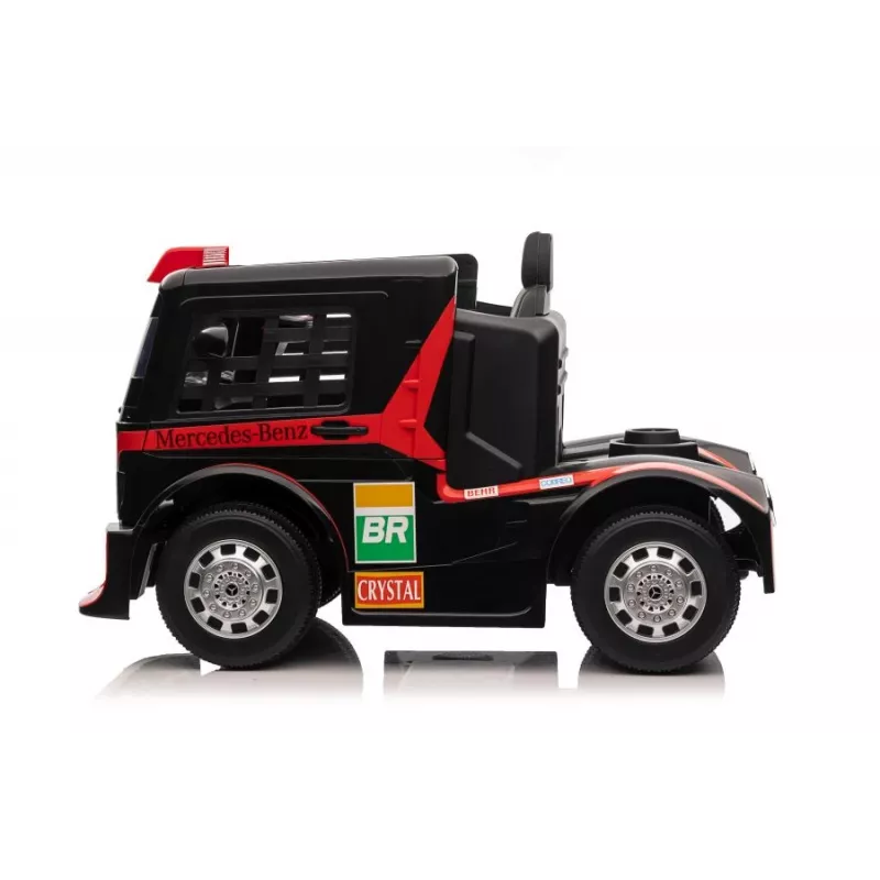 LEAN CARS Mercedes XMX622 Red Ride-On Truck su LED lemputėmis